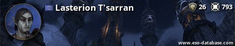 Signatur von Lasterion T'sarran