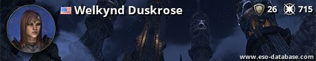 Signatur von Welkynd Duskrose