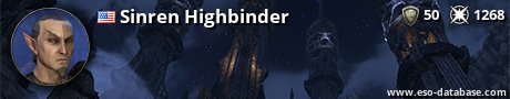 Signatur von Sinren Highbinder