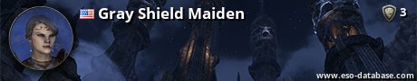 Signatur von Gray Shield Maiden
