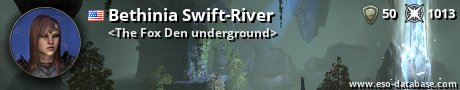 Signatur von Bethinia Swift-River