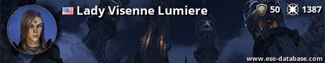 Signatur von Lady Visenne Lumiere