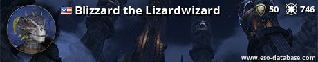 Signatur von Blizzard the Lizardwizard