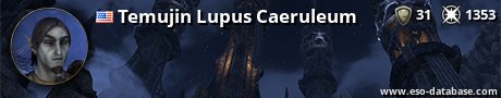 Signatur von Temujin Lupus Caeruleum