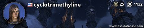 Signatur von cyclotrimethyline