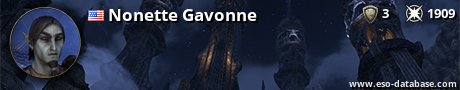 Signatur von Nonette Gavonne