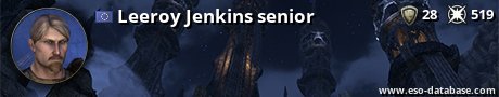 Signatur von Leeroy Jenkins senior