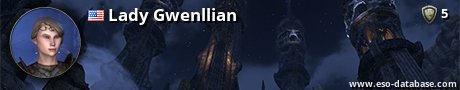 Signatur von Lady Gwenllian