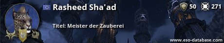Signatur von Rasheed Sha'ad
