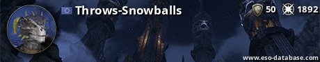Signatur von Throws-Snowballs