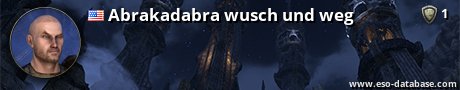 Signatur von Abrakadabra wusch und weg