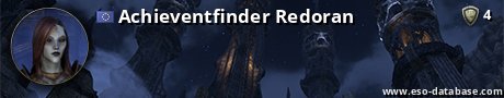 Signatur von Achieventfinder Redoran