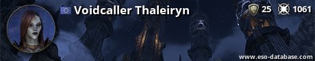 Signatur von Voidcaller Thaleiryn