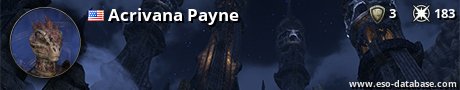 Signatur von Acrivana Payne