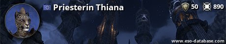 Signatur von Priesterin Thiana