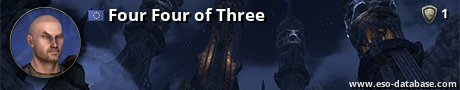 Signatur von Four Four of Three