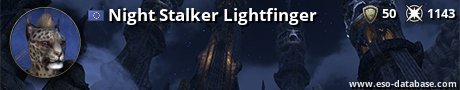 Signatur von Night Stalker Lightfinger