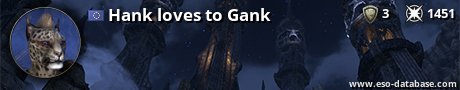 Signatur von Hank loves to Gank