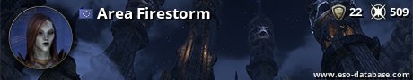Signatur von Area Firestorm