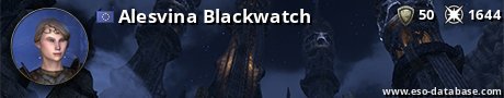 Signatur von Alesvina Blackwatch