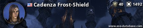 Signatur von Cadenza Frost-Shield