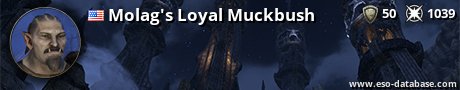 Signatur von Molag's Loyal Muckbush