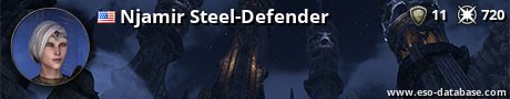 Signatur von Njamir Steel-Defender