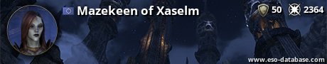 Signatur von Mazekeen of Xaselm