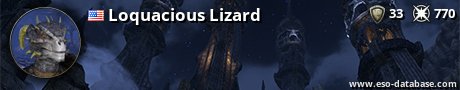 Signatur von Loquacious Lizard