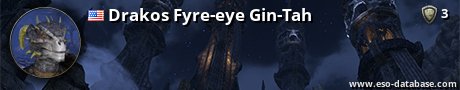 Signatur von Drakos Fyre-eye Gin-Tah