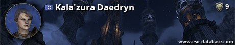 Signatur von Kala'zura Daedryn