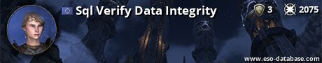Signatur von Sql Verify Data Integrity