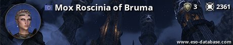 Signatur von Mox Roscinia of Bruma