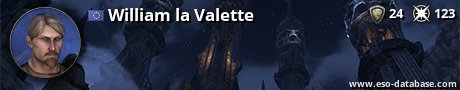 Signatur von William la Valette