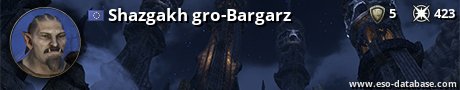 Signatur von Shazgakh gro-Bargarz
