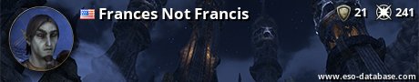 Signatur von Frances Not Francis