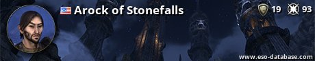 Signatur von Arock of Stonefalls