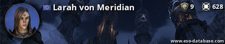 Signatur von Larah von Meridian