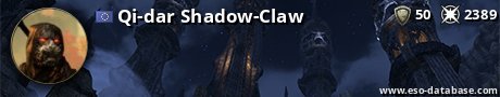 Signatur von Qi-dar Shadow-Claw