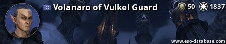 Signatur von Volanaro of Vulkel Guard