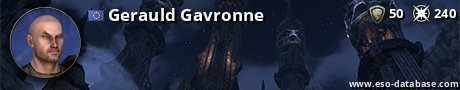 Signatur von Gerauld Gavronne