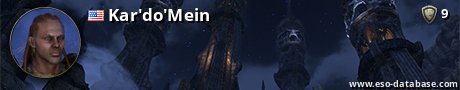 Signatur von Kar'do'Mein