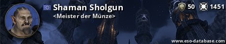 Signatur von Shaman Sholgun