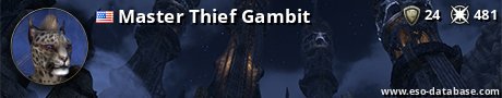 Signatur von Master Thief Gambit