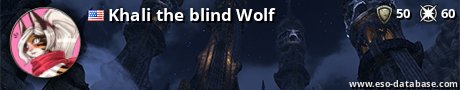 Signatur von Khali the blind Wolf