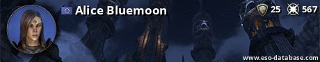 Signatur von Alice Bluemoon