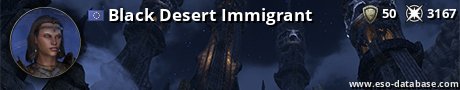 Signatur von Black Desert Immigrant