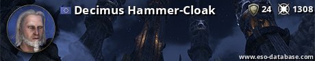 Signatur von Decimus Hammer-Cloak