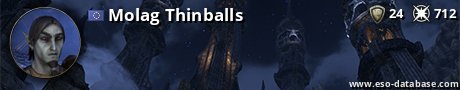 Signatur von Molag Thinballs