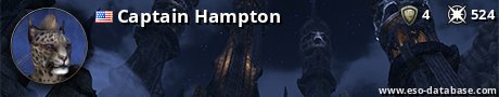 Signatur von Captain Hampton